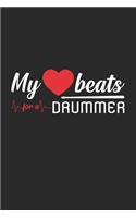 My beats for a drummer: 6x9 - blank with numbers paper - notebook - notes