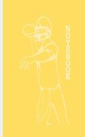 Notebook: FOOTBALL PLAYER ON YELLOW BACKGROUND - 100 Pages - 7.5 x 9.25" COLLEGE-RULED PAGES - WORKBOOK, JOURNAL, COMPOSITION NOTEBOOK - INCLUDES BELONG TO PA