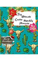 The Ultimate Merry Christmas Cactus Monthly Planner Year 2020: Best Gift For All Age, Keep Track Planning Notebook & Organizer Logbook For Weekly And Monthly Purpose To Create, Schedule And Manage To Achieve You