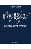 Blank Sheet Music Notebook