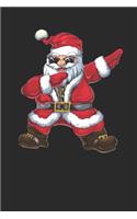 Dabbing Santa: Small Lined Notebook - Chirtsmas Gift for Kids, Women, Men Girls And Boys