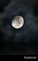Notebook: Luna, Noche, Luz De La Luna, Oscuro Cuaderno / Diario / Libro de escritura / Notas - 6 x 9 pulgadas (15.24 x 22.86 cm), 150 páginas, superficie bril