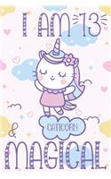 I am 13 & Magical Caticorn Journal