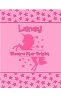 Laney Electra Star Bright: Personalized Draw & Write Book with Her Unicorn Name - Word/Vocabulary List Included for Story Writing