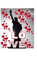 Statue Of Liberty Valentine's heart creative blank love journal: Statue Of Liberty Valentine's heart creative blank love journal