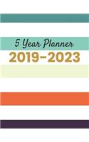 5 Year Planner 2019-2023: 60 Month Yearly Planner Monthly Calendar V5