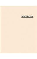 Notebook: Lined Notebook, Large (8.5 x 11 inches), 110 Pages - Light Pink Cover