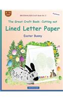 BROCKHAUSEN Craft Book Vol. 2 - The Great Craft Book: Cutting out Lined Letter Paper: Easter Bunny(2 Easter Bunny)