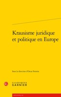 Krausisme Juridique Et Politique En Europe