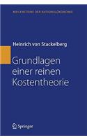 Grundlagen einer reinen Kostentheorie