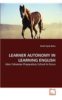 Learner Autonomy in Learning English