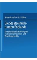 Die Staatseinrichtungen Englands