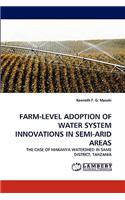 Farm-Level Adoption of Water System Innovations in Semi-Arid Areas