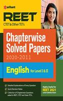 Reet Ctet and Other Tet Chapterwise Solved Papers  English for Level 1 and 2 for 2021 Exam