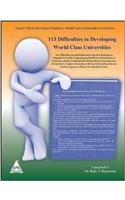 113 Difficulties in Developing World Class Universities