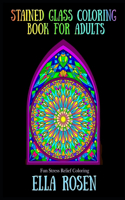 Stained Glass Coloring Book For Adults