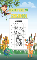 Lerne Tiere Zu Zeichnen: Zeichnen Sie Tiere einfach mit Guides - Kinderbuch - 50 einzigartige Designs !