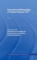 IBSS: Political Science: 1971 Volume 20