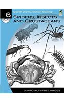 Dover Digital Design Source #6: Spiders, Insects and Crustaceans: Green Edition