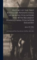 History of the First Battalion Pennsylvania six Months Volunteers and 187th Regiment Pennsylvania Volunteer Infantry; six Months and Three Years Service, Civil war, 1863-1865;