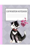 Kitty Love: Cute Composition For Cat Lovers, Ideal For School Notes, Journaling, Creative Writing, Jotting Down Ideas And More (College Ruled)