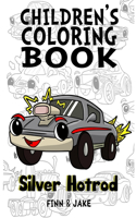 Children's Coloring Book, Silver Hotrod