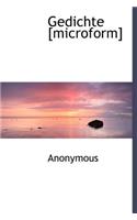 Gedichte [Microform]