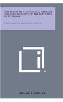 Syntax of the Nominal Forms of the Verb, Exclusive of the Participle, in St. Hilary