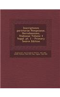 Inscriptiones Parietariae Pompeianae, Herculanenses, Stabianae Volume 4 Suppl. PT. 1