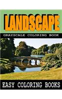 Landscape Grayscale Coloring Book