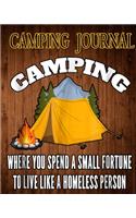 Family Camping Journal: Perfect RV Journal/Camping Diary or Gift for Campers: Over 100 Pages with Prompts for Writing: Capture Memories, Camping, Gift for Campers or Hikers