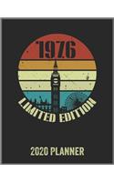 1976 Limited Edition 2020 Planner: Daily Weekly Planner with Monthly quick-view/over view with 2020 Planner