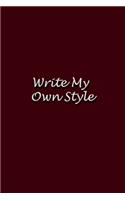Write my own style