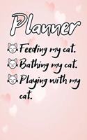 my funny planner with my cat on a pretty cute pink cover with hearts: 2020 Planner Jan 1 to Dec 31 Daily Weekly & Monthly Coordinator + Calendar Views - Inspirational Quotes for gift