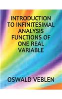 Introduction to Infinitesimal Analysis Functions of One Real Variable