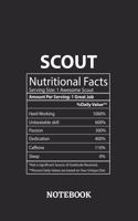 Nutritional Facts Scout Awesome Notebook
