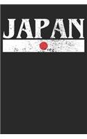Notebook: Japan Vintage Dot Grid 6x9 120 Pages
