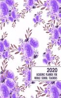 2020 Academic Planner for Middle School Teachers