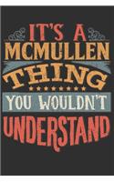 It's A Mcmullen Thing You Wouldn't Understand: Want To Create An Emotional Moment For A Mcmullen Family Member ? Show The Mcmullen's You Care With This Personal Custom Gift With Mcmullen's Very O
