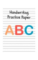 Handwriting Practice Paper: Perfect Writing Paper With Dotted Line For Kids.