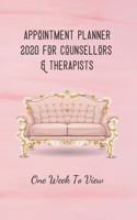 Appointment Planner 2020 For Counsellors & Therapists