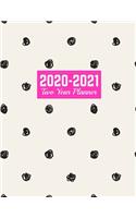 2020-2021 Two Year Planner: Simple 24-Month Planner & Calendar - Large 8.5 x 11 (Jan 2020 - Dec 2021) Daily Weekly and Monthly Schedule - Art Cover 00023188