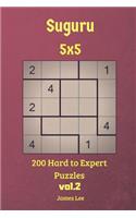 Suguru Puzzles - 200 Hard to Expert 5x5 vol.2