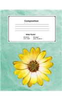 Sunflower Wide Ruled Composition Book