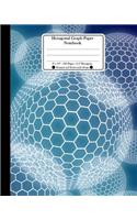 Hexagonal Graph Paper Notebook. 8" x 10". 120 Pages. 0.5" Hexagons: Hexagons and Honeycombs Design, Hexagon Honeycomb Icon Networks Design Cover.