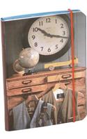 Salvage Style Flexi-bound Mini Notebook (clock)