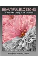 Beautiful Blossoms Grayscale Coloring Book for Adults