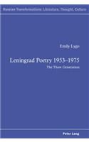 Leningrad Poetry 1953-1975