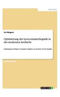 Optimierung der Leercontainerlogistik in der modernen Seefracht