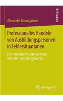Professionelles Handeln Von Ausbildungspersonen in Fehlersituationen